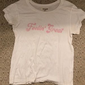 Rivet and threw white top